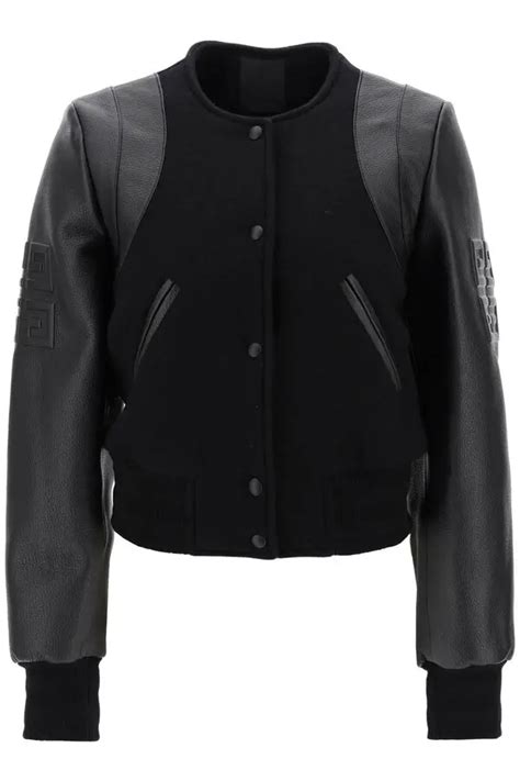 givenchy wool bomber|givenchy cropped bomber jacket.